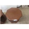 Image 4 : 2 Drum End Tables, 22" High, 24" Diameter