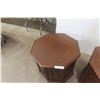 Image 5 : 2 Drum End Tables, 22" High, 24" Diameter