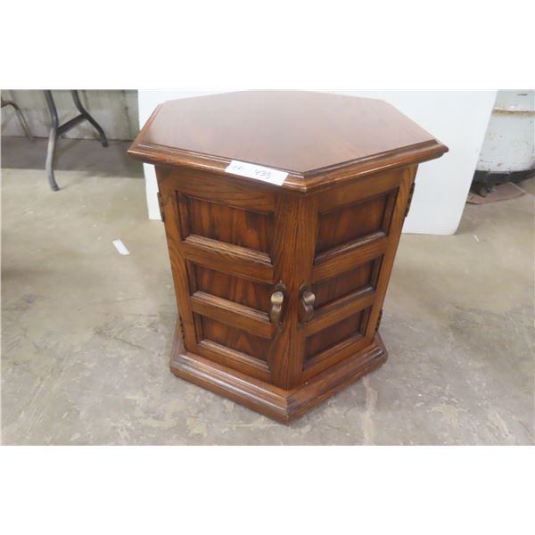 Drum End Table, 22" High, 21" Diameter