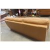 Image 6 : Leather/Leather-Style Couch, 88" Wide