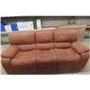 Image 2 : Micro Suede Reclining Couch (88" Wide) and Reclining Love Seat (66" Wide)