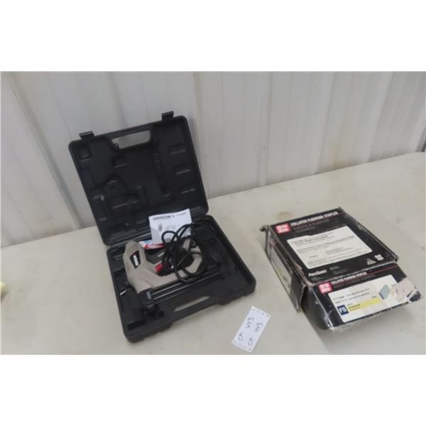 Arrow ET200BN Power Stapler in Case and Box Flooring Stapler ½" × 2"