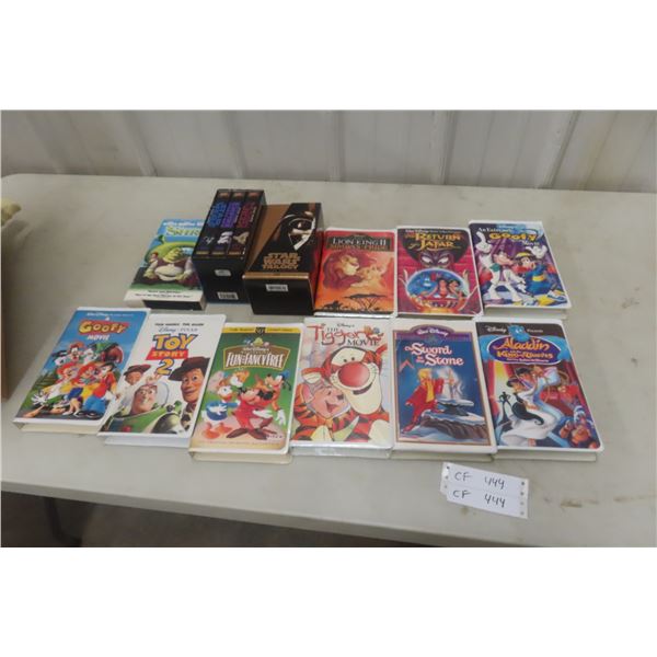 33 VHS Movies – Series and Family, Disney, Cartoon