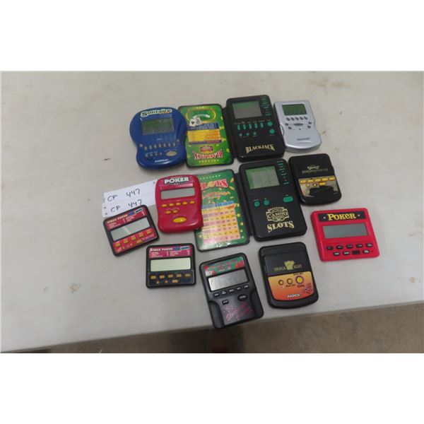 11 Hand-Held Electronic Poker Game Devices