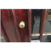 Image 5 : Mahogany Corner China Cabinet, 2-Piece, Approx. 75" × up to 36" × up to 19"