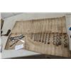 Image 1 : Brace and Drill Bits, Old Press Drill, Wood Bit Organizer