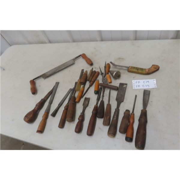 Wood Carving Chisels, Draw Knife and  More