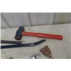 Image 4 : Wrecking Bar, Sledge Hammer, Pipe Wrench, 1/2" Crowbar and More