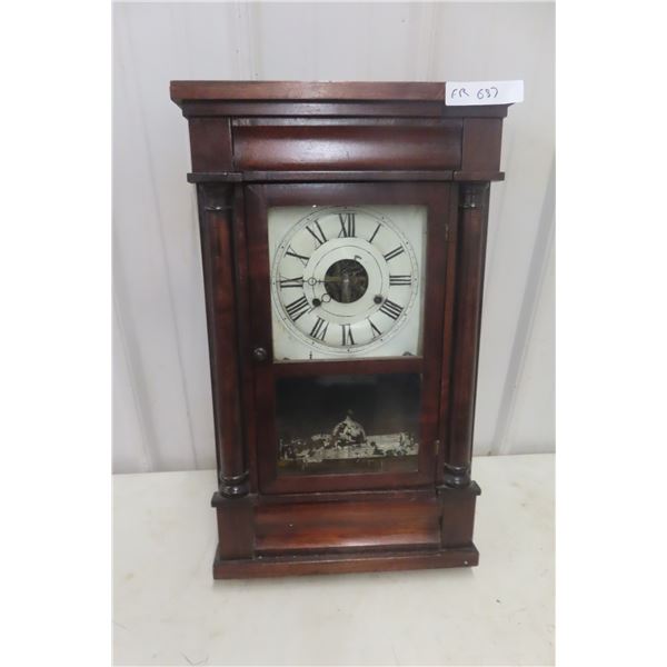 Seth Thomas Mantle Clock, Circa 1800s, 15" × 25"