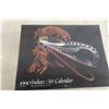 Image 6 : Cobiness 1989 Signed Indigenous Art Print with 1990 Indian Art Calendar 14" x 17"
