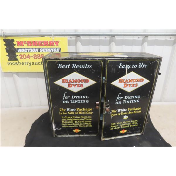 Diamond Dyes Metal Cabinet and Store Cabinet, 15½" × 18½" × 6"