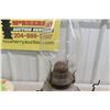 Image 4 : 2 Coal Oil Lamps on Hand-Painted Base with Chimney and Other Wall Mounts