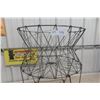 Image 4 : Vintage Store Collectible Rolling Bin, 25" High, 20" Diameter