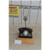 Image 1 : Rustic Vintage Desk Phones and Lamp Combo