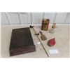 Image 1 : Vintage Glass Cutter, Hero Wire Tool, Store Display, Cream Separator, Gunpowder Press and Flask