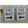 Image 1 : 2 One-Way Traffic Signs, 18" × 24"