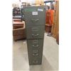 Image 1 : Beige/Tan 5-Drawer Filing Cabinet, 28" × 59" × 14¾"