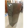 Image 2 : Beige/Tan 5-Drawer Filing Cabinet, 28" × 59" × 14¾"