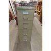 Image 1 : Beige 4-Drawer Filing Cabinet, 28" × 18" × 51"