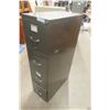 Image 2 : 4-Drawer Filing Cabinet, 51" × 15" × 28"