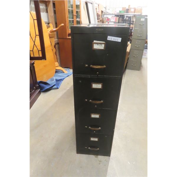 4-Drawer Filing Cabinet, 51" × 28" × 15"