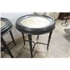 Image 3 : 2 Stands/End Tables, 26" High, 23" Diameter