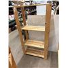 Image 3 : 3 Adjustable Wood Shelving Units: 70" × 35" × 20", 58" × 30" × 13" and 68" × 30" × 13"