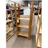 Image 4 : 3 Adjustable Wood Shelving Units: 70" × 35" × 20", 58" × 30" × 13" and 68" × 30" × 13"