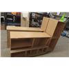 Image 1 : 4 Office Counters with Shelving: 2× (32" × 64" × 18") and 2× (57" × 20" × 18")