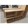 Image 2 : 4 Office Counters with Shelving: 2× (32" × 64" × 18") and 2× (57" × 20" × 18")