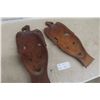 Image 8 : 2x Tribal Wood Carving (22" x 9")