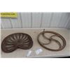 Image 1 : Metal Implement Seat and Antique Crank Tractor Drive Wheel (20" Diameter)
