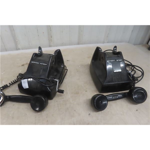 2x Emergency Desk Vintage Phone