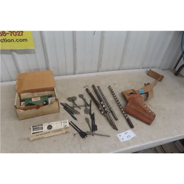 Drill Bits, H.D. Door Lock, Tool Holster + Belt