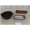 Image 1 : Cast Pot, Stainless Serving Dish, Wood Drawers Sign