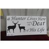Image 1 : New Deer Sign – White & Black