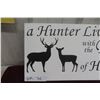 Image 2 : New Deer Sign – White & Black