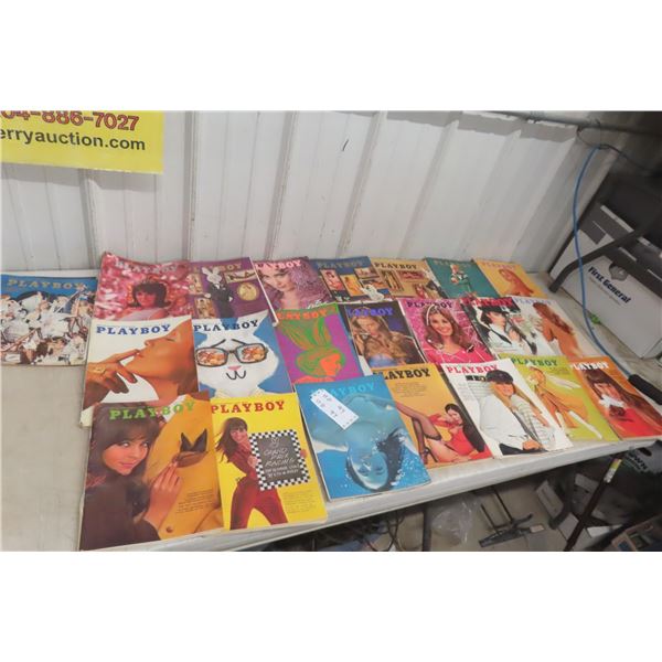 Playboy & Playgirl Magazines – 22x (1960s + 1970s)