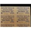 Image 4 : Ten Vintage Grand Beach Dance Pavilion Coupon Sheets – 12 Coupons Per Sheet at 10 Cents a Dance