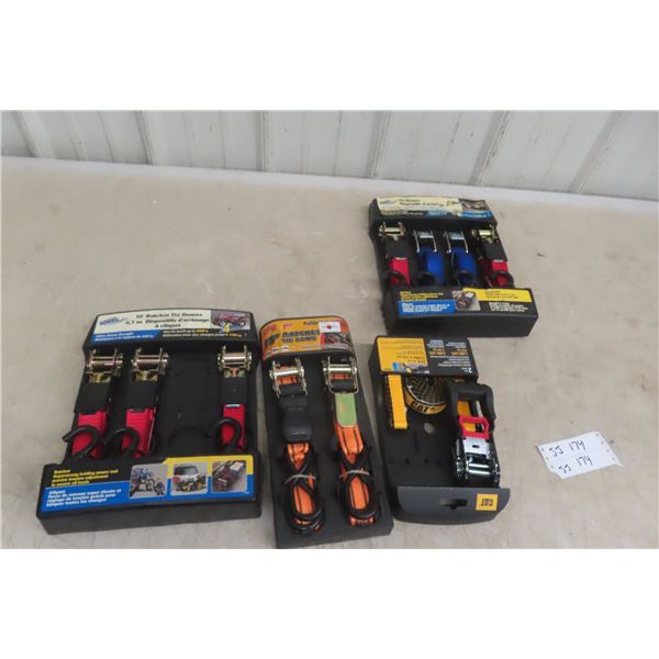 10x New 1" x 10'–15' Load Straps