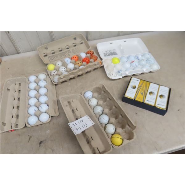 Assorted Used Golf Balls