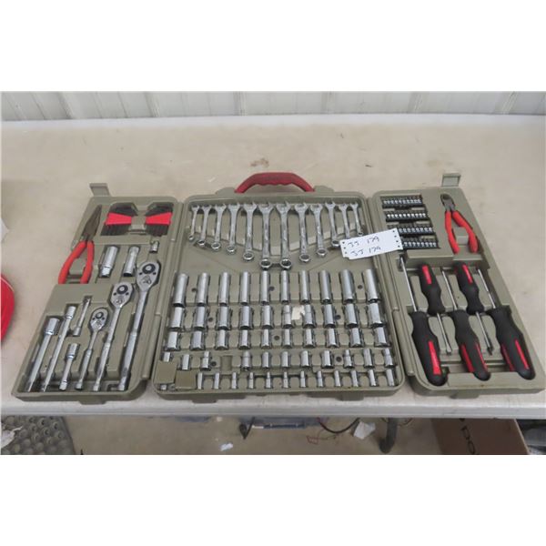 Crescent Tool Set, Sockets, Ratchet (1/4", 3/8", 1/2"), Welder, Allen Wrench and Screwdrivers