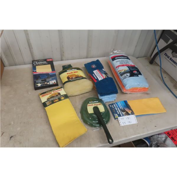 New Car Cleaning Chamois, Touch Scrubbing Cloth and More