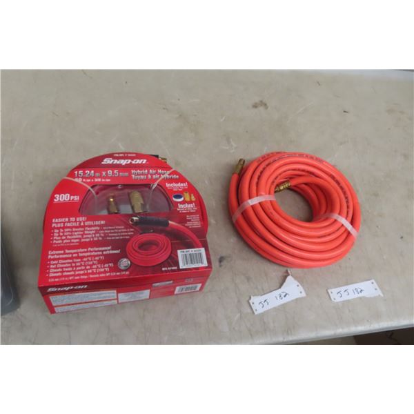 2 New Lengths of Air Hose – 3/8" x 50' Each