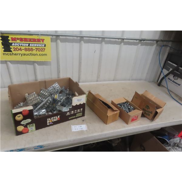 Joist Brackets, Lag Bolts, Carriage Bolts