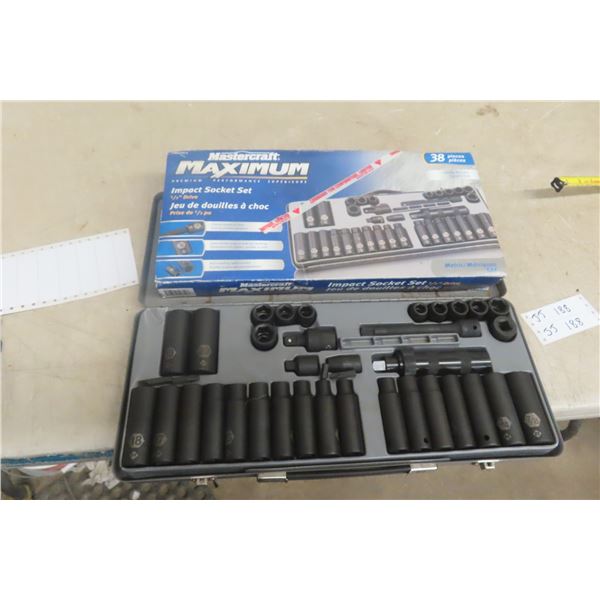 Master Crafts Impact Socket Set – 1/2" Drive, STM, 38-Piece
