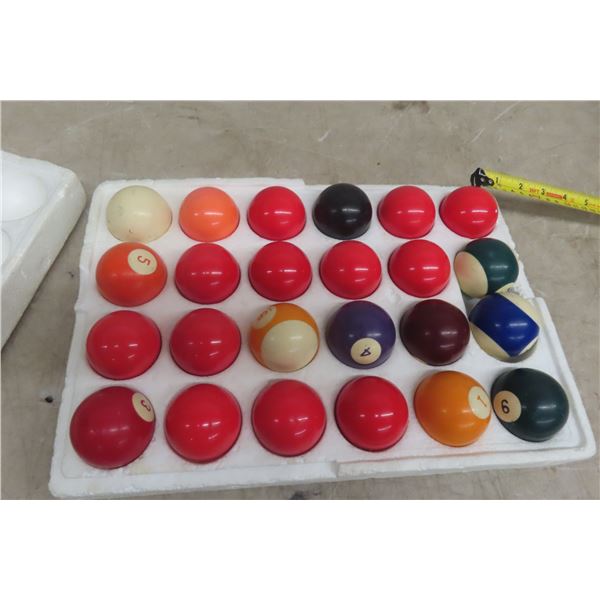 Set of Pool Balls