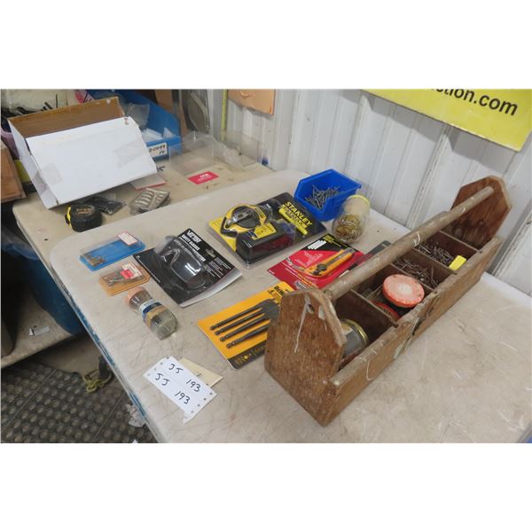 New Utility Knife, Drill Bits, Cloverleaf Hinges, Nails and Hardware