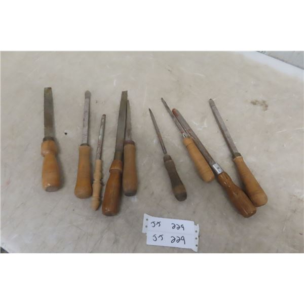 9x Wood Lathe Carving Tools