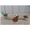 Image 1 : New 3-Head Wall Light Fixture – Wood Trimmed